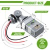 Ceoighe 2 Pack Photocell Sensor for Outdoor Lights, 120VAC 50/60