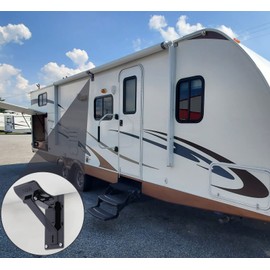 RV Awning Support Roller Cradle Center Support for RV Camper Awning, Black