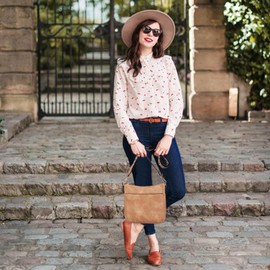 BOSTANTEN Purses For Women Leather Handbags Crossbody Purse Ladies Hobo Shoulder Bag with Adjustable Strap Brown