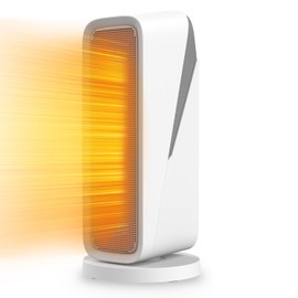 DR.PREPARE Space Heater, 1500W Fast Heating Ceramic Electric Heater, Child Lock, 80° Oscillating, Overheating & Tip-Over Protection, Portable Heater for Home, Office