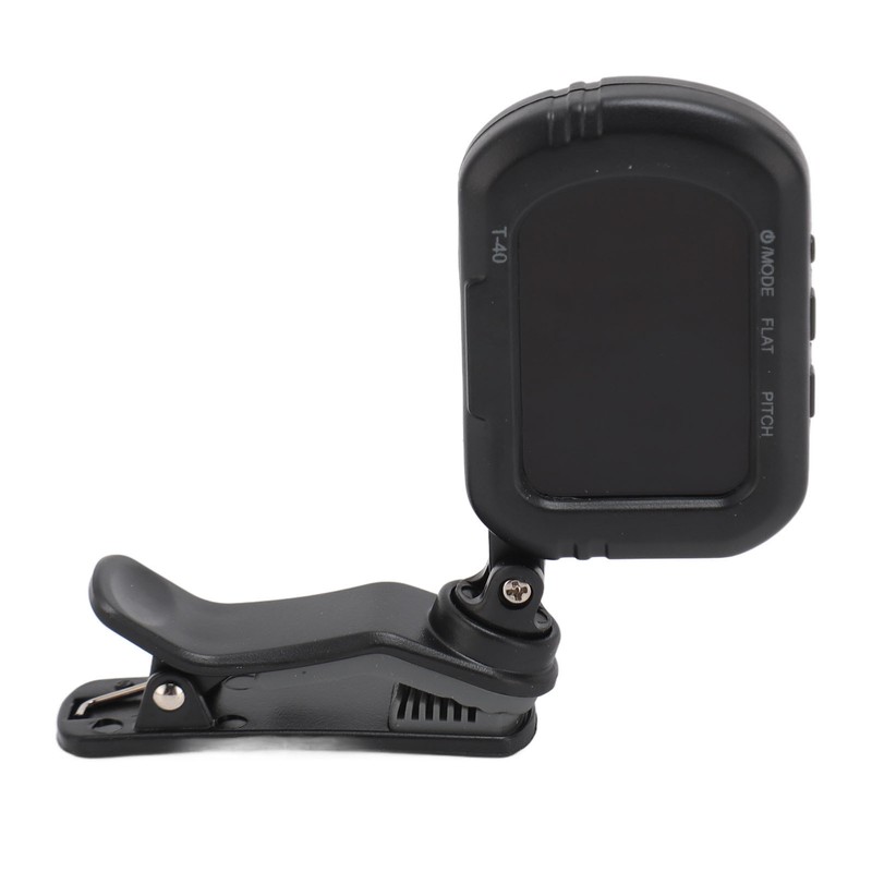 Clip On Guitar Tuner Black LCD Display A0 27.5Hz to
