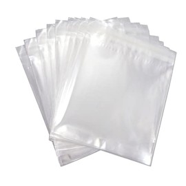 Cellophane Bags Self Seal 115mm x 110mm - 4" Square Clear Cello Display Sizes for Cards, Gifts (50 Bags)