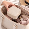 Portable Jewelry Case, PU Leather Travel Box, Earring and Ring