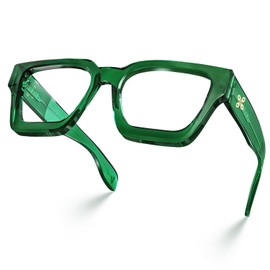 VISOONE VISOONE Blue Light Blocking Glasses with TR90 Rectangle Frame and Chic Preppy Look for Women Men RIVER