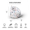 Big Joe Milano Kid's Bean Bag Chair, Dolce Terazzo Lenox,