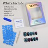 TENPAL Cat Eye Press On Nails 10 Pcs with Tools