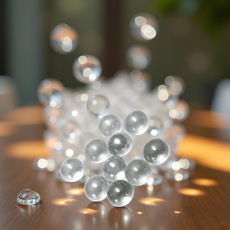 20 Pcs 10mm Clear Glass Marbles Solid Marble Beads Marbles