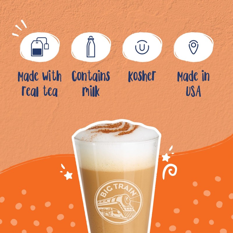 Big Train Chocolate Chai Tea Latte Beverage Mix, 3.5 Pound