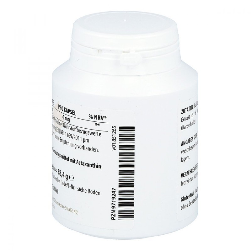 Astraxanthine 6 mg capsules pack of 60