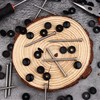 Shknldzsm 3 Inch Shutter Screws and Caps Hinged Screw Covers