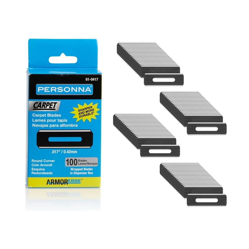 Personna Slotted Round Corner Carpet Blades (100-Pack)