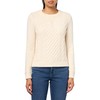 Nautica Women's Long Sleeve Anchor Crew Neck Sweater Pullover, White