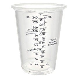 100 Pack Plastic Measuring Cups - 8 oz Mixing Cups for Epoxy Resin, Paint Mixing, and More