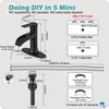 HOIGY Waterfall Bathroom Sink Faucet Oil Rubbed Bronze, Brass Single