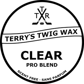 Terry's Twig Wax - PRO Blend Scent Free Hockey Stick Wax - for Hockey Blade Tape, Increased Puck Control, Stick Tricks Michigan, Water Resistant (Clear)