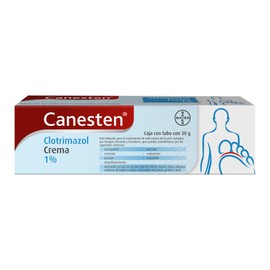 Canesten Antimicótico, Crema Eficaz para el Tratamiento Contra el Pie de Atleta, Clotrimazol 1, Tubo con 30g                                          