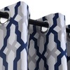 DriftAway Mason Thermal Blackout Grommet Window Curtains Geometric Trellis Pattern