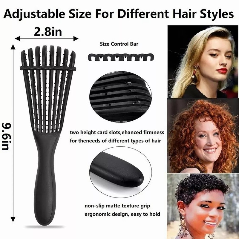 TOBEAUTY Cepillo para Cabello Rizado, Peine Desenredar Rizos el Tangle
