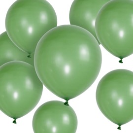 Sage Green Balloons 50 Pack 12 inch Strong Thicken Latex Retro Green Party Balloons for Birthday Weddings Baby Shower Jungle Theme Safari Party Decorations