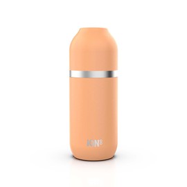 ION8 Vacuum Insulated ThermoShield Bottle for Hot or Cold Drinks, Large Insulated Cup, 2 Cup Capacity, Magnetic Closure and Soft Base Padding - Stylish and Environmentally Friendly, Coral