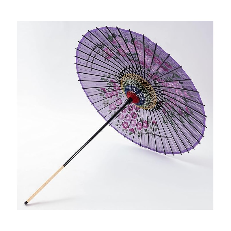 山本竹細工屋 （YAMAMOTOTAKIZAYIKUYA) Japanese Umbrella Silk Umbrella Sakurae Sequel Pattern Dance