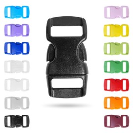 Small Buckles for 10 mm Wide Webbing Straps, 56 Pieces, Colourful, 14 Colours Set, Made of Hard Plastic, Buckle Buckle, Snap Fastener, DIY Replacement Buckle, Buckle Repair, Backpack Strap Buckle,