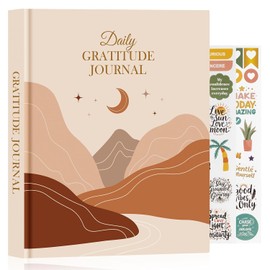 Lanpn Diario de Gratitud para Hombres y Mujeres, Journal de 5 Minutos al Día de Afirmación y Mindfulness, 156 Páginas Cuaderno Guiado para Reflexiones Motivacionales, Inglés