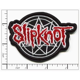 Patchwork Paradise Slipknot Heavy Metal Band Logo Embroidered Iron-On Patch