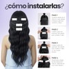 GAIBMAX - Extensiones de Cabello Sintético Ondulado con Clips, Fibra