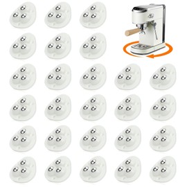 TRVL FIELDER Self Adhesive Caster Wheels - 360° Swivel Universal Wheel, Mini Roller Ball Transfer Bearing for Small Kitchen Appliances, Storage Box, Trash Can (with 3 Ball Bearings, White, 24 PCS)