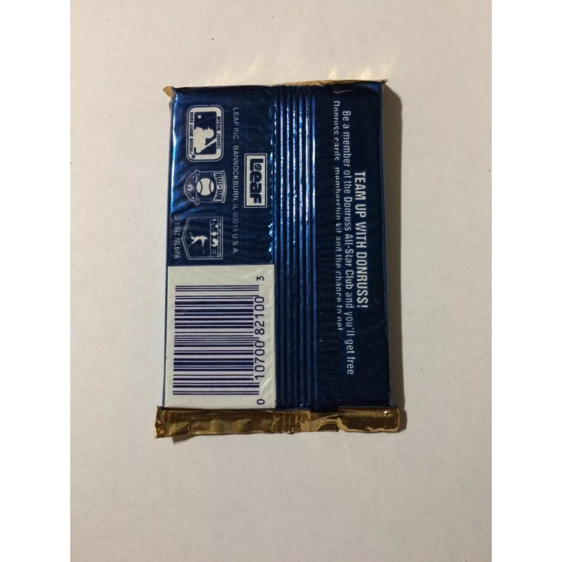 1992 Donruss Baseball Cards Series 1 One Unopened Pack