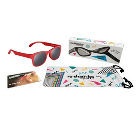 ROSHAMBO Unbreakable Kids Sunglasses – Girls Boys Youth 5-10 years – Polarized Lens, Assembled in USA, McFly (Red)