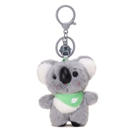 Ruzucoda Plush Koala Bear Animal Keychain Stuffed Animals Key Chains Ornaments Pendant for Bags
