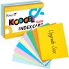 Koogel Blank Index Cards, 180PCS Flash Cards Unruled 4 x
