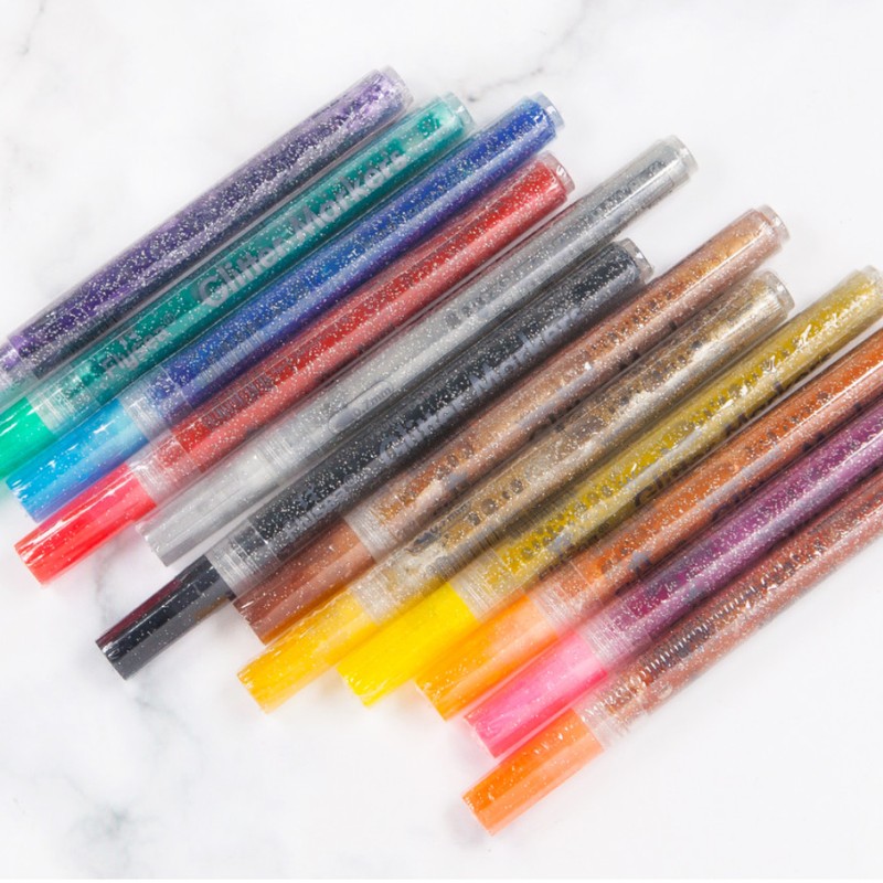 Enrian Nail Drawing Pen Glitter Nail Art Pen Set of