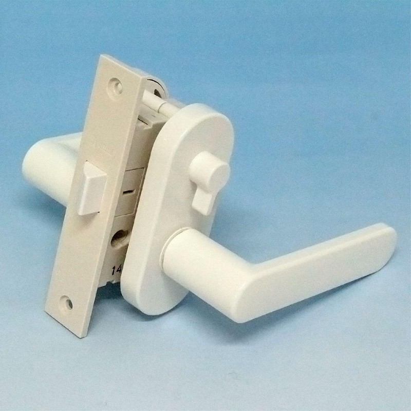 Kuriki Manufacturing WH-W30 Resin Lever Handle Set for Bathrooms, KU-AP4-2D-WH-W30