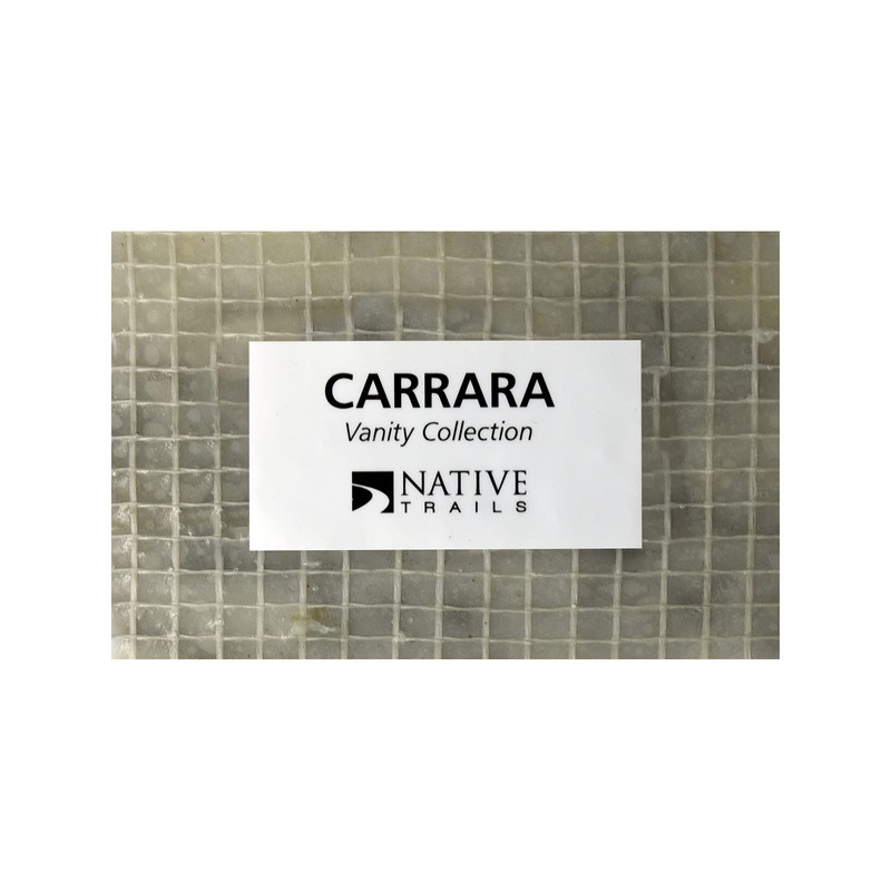 Native Trails Carrara Marble Finish Sample Chip, 3" x 2"