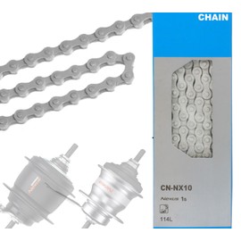 Signglespeed CN-NX10 Bicycle Chain Suitable for Nexus/Alfine 114 Links Silver