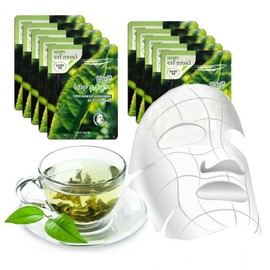 Green Tea 3W Tanning Mask Sheet (10 Sheets) - High Adhesion, Hot and Cold Travel, Popular Recommendation 5ea