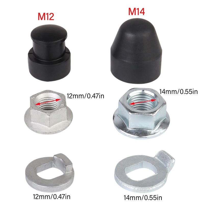 ZHOUSUFEN Electric Bicycles Hub Motor Axles Front Lock Nut Lock