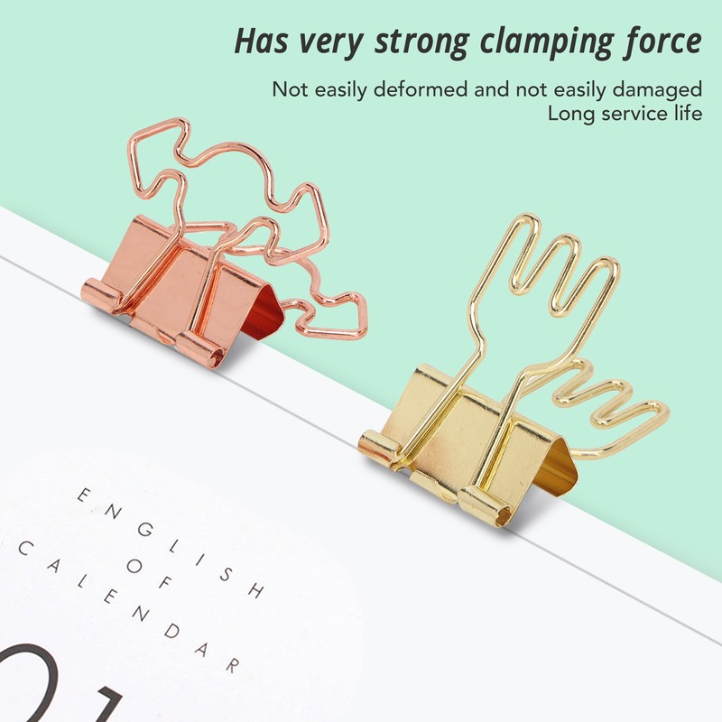 100pcs Binder Clips for Student Strong Clamping Force Metal Arrows