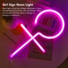 Girl Sign Neon Light LED Night Lamp Pink Lighting Bedroom
