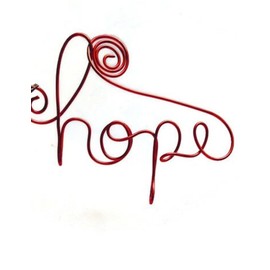 Handmade Hope Ornament in Red or Other Color