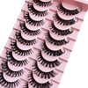 Russian D Curl Strip Lashes Fluffy False Eyelashes Natural Lashes