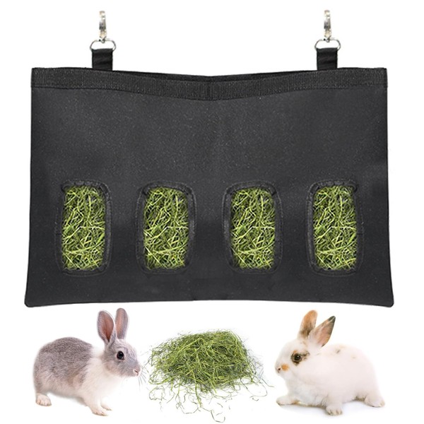 Rabbit Hanging Hay Feeder Bag, Guinea Pigs Hanging Hay Feeder