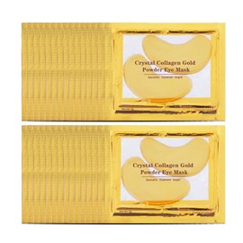 CAHIUYOA 30 Pairs Gold Eye Mask Under Eye Patches for Dark Circles and Puffy Eyes Moisturizing Under Eye Mask Reduce Eye Bags