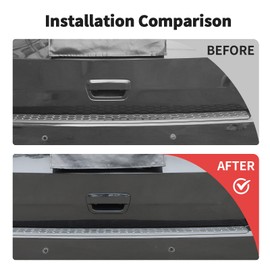 JWWY Tailgate Handle Rear Gate Handle Trunk Handle Rear Door Handle Cover Trim Fit for 2014-2020 Jeep Grand Cherokee,for 2014-2024+Dodge Durango Exterior Accessories Black