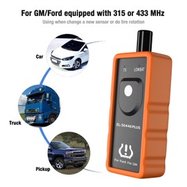 FUNNYTA EL50448 Plus TPMS Relearn Tool for GM Ford GMC Series Vehicles, 2 in 1 Tire Pressure Sensor Reset Tool Compatible with GM Ford GMC Series Vehicles