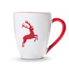 GMUNDNER KERAMIK Manufaktur 0318TAFR09 Ruby Red Stag 0.3 Litre Breakfast