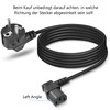 GELRHONR 1.5 m 3-pin IEC cable, 90 degree CEE 7/7